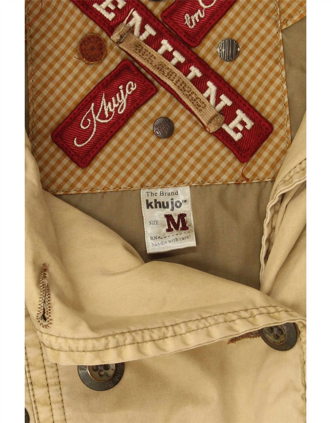 KHUJO Damen Trenchcoat UK 14 Mittelbeige Baumwolle