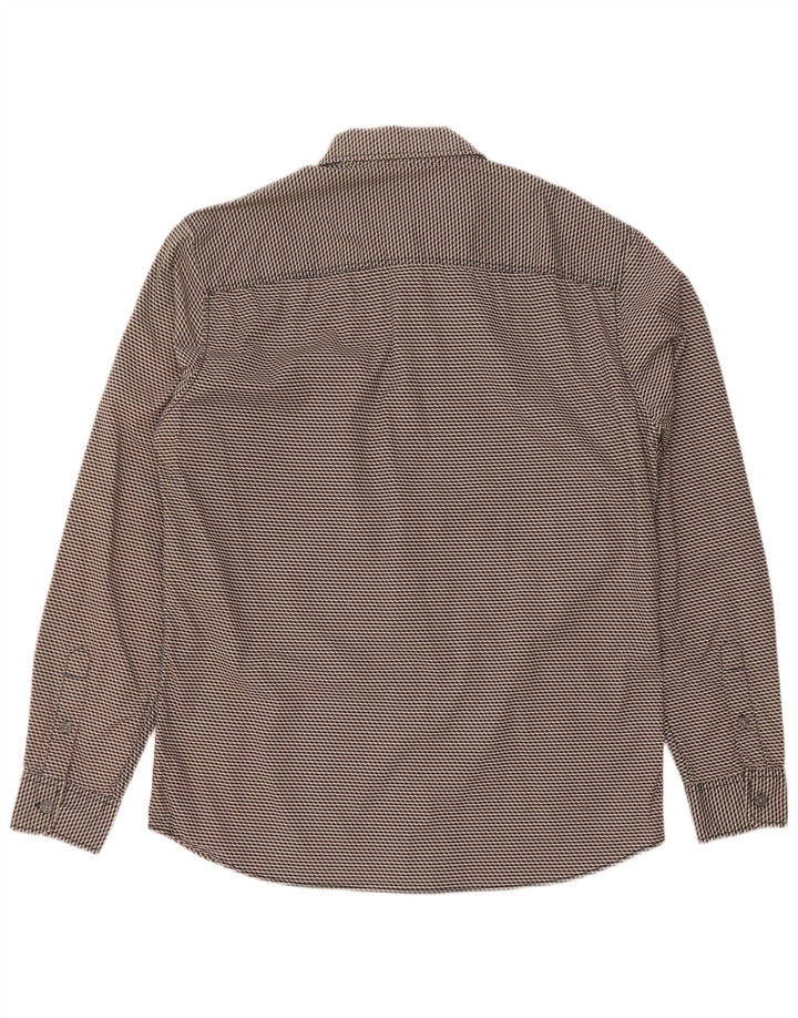 Jack & Jones Herren-Hemd, groß, graue geometrische Baumwolle