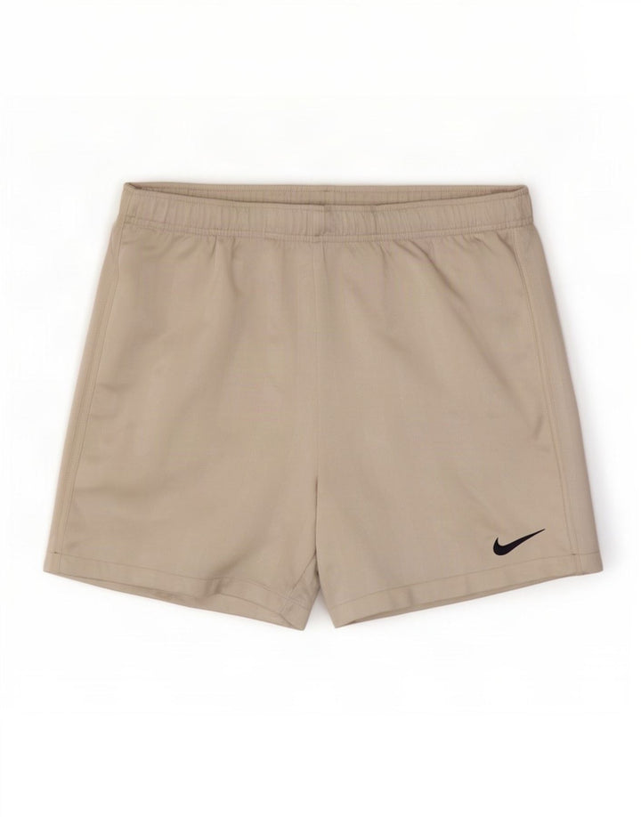 Nike Herren Dri Fit Sportshorts Mittelgraues Nadelstreifen-Polyester
