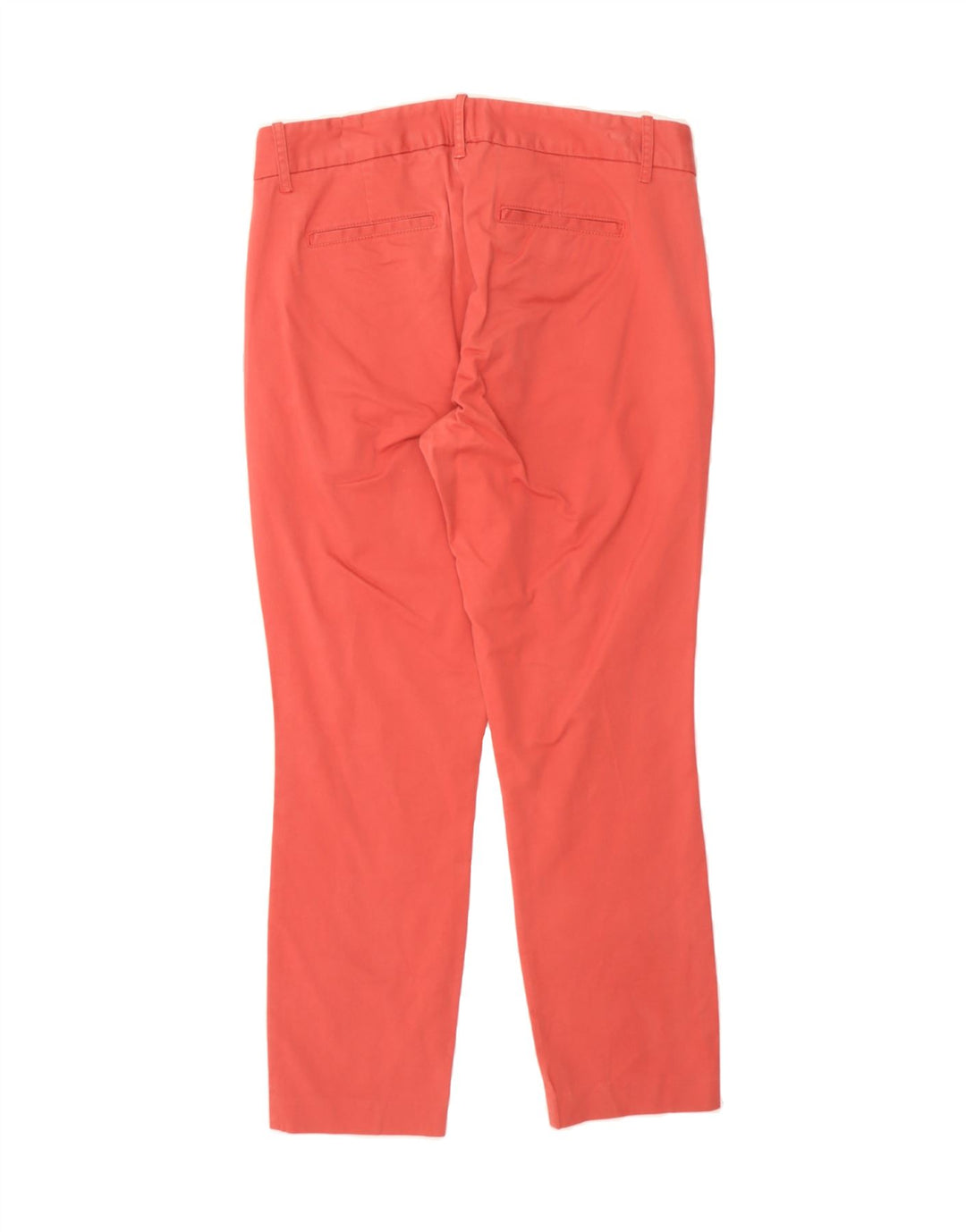 J. CREW Womens Frankie Slim Cropped Trousers US 8 Medium W32 L27 Red Vintage J. Crew and Second-Hand J. Crew from Messina Hembry 
