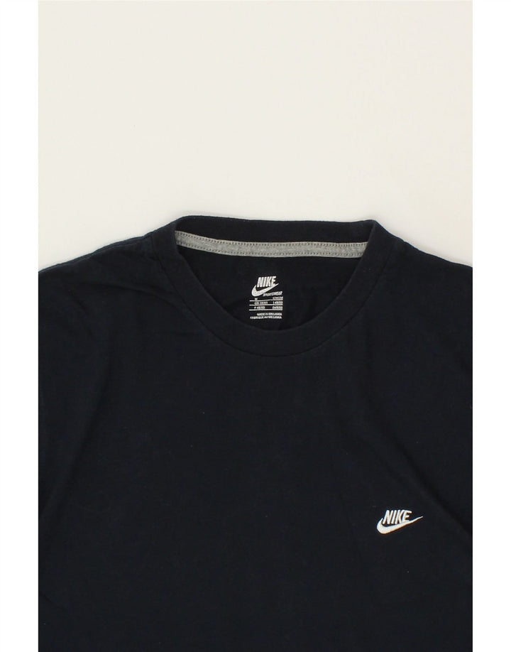 NIKE Mens T-Shirt Top UK 39/41 Medium Navy Blue Cotton Vintage Nike and Second-Hand Nike from Messina Hembry 