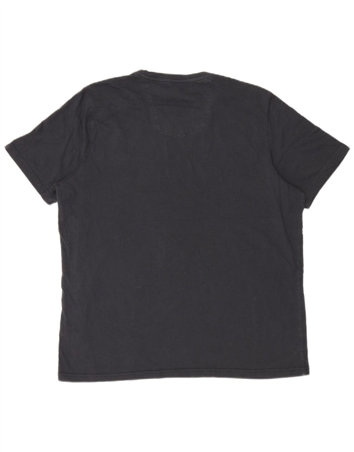 Fat Face Herren T-Shirt Top 2XL Schwarz Baumwolle