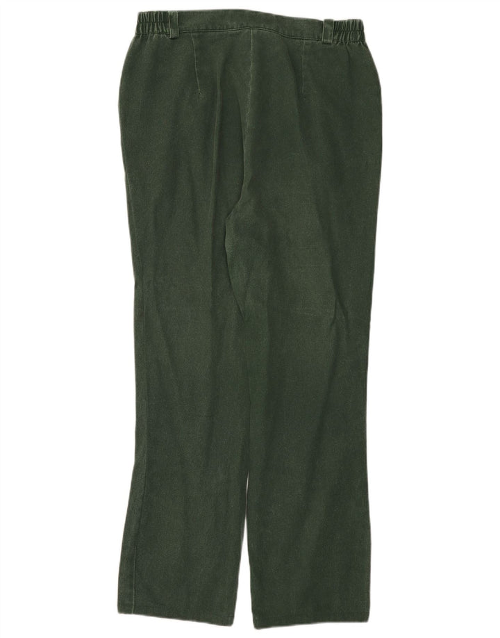 Alphorn Damen-Freizeithose, gerade, EU 42, Größe L, W30, L28, grüne Baumwolle