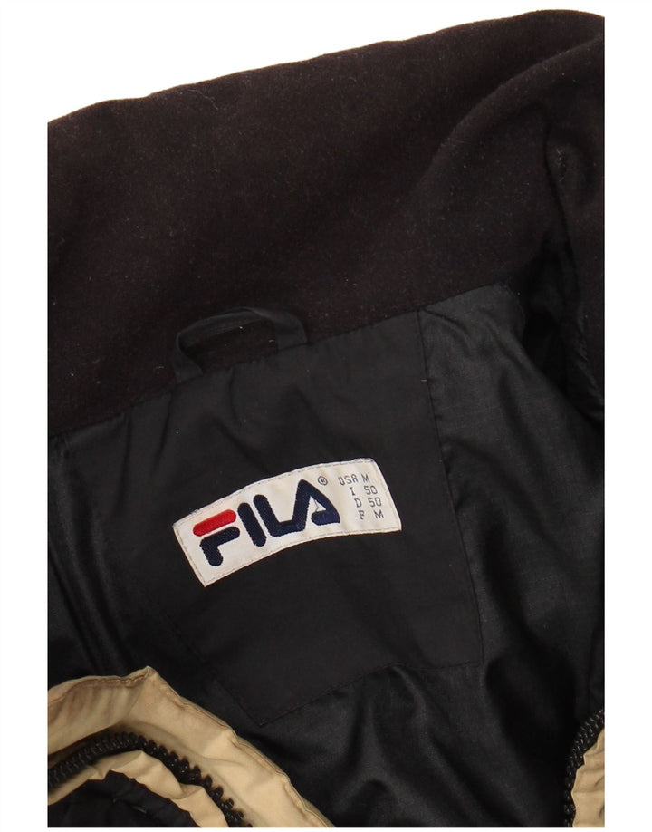 FILA Herren Wattierte Jacke IT 50 Large Schwarz