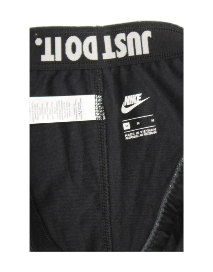 NIKE Womens Graphic Leggings UK 12 Medium  Black Cotton Vintage Nike and Second-Hand Nike from Messina Hembry 