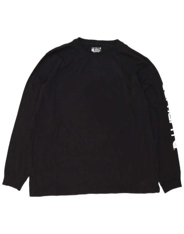 Carhartt Herren Relaxed Fit Graphic Top Langarm 2XL Schwarz Baumwolle