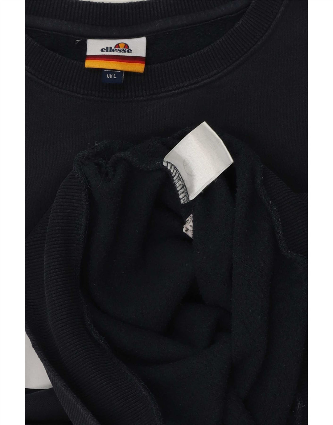Ellesse Herren-Sweatshirt mit Grafik, groß, marineblau, Baumwolle