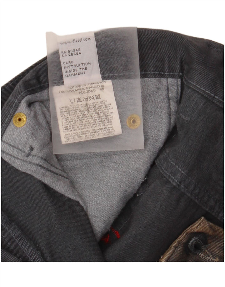 DIESEL Herren Bootcut-Freizeithose W32 L32 Beige Batik-Baumwolle