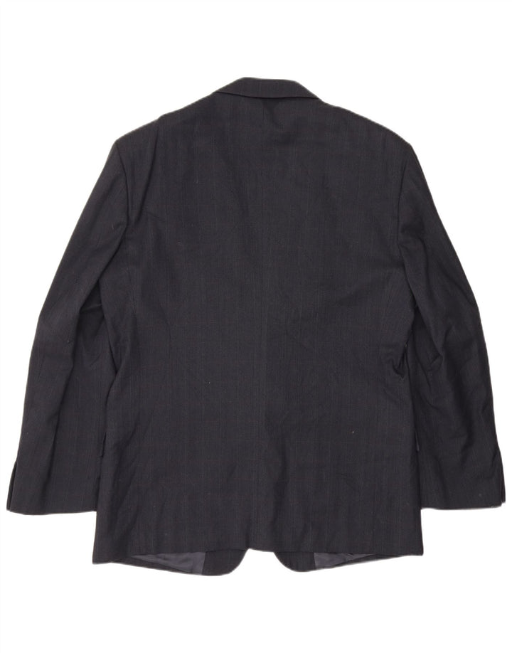 Valentino Herren 2-Knopf-Blazerjacke IT 52 XL Marineblaue Schurwolle