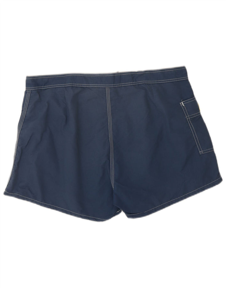 Sundek Herren-Badeshorts, groß, marineblaues Colourblock-Nylon