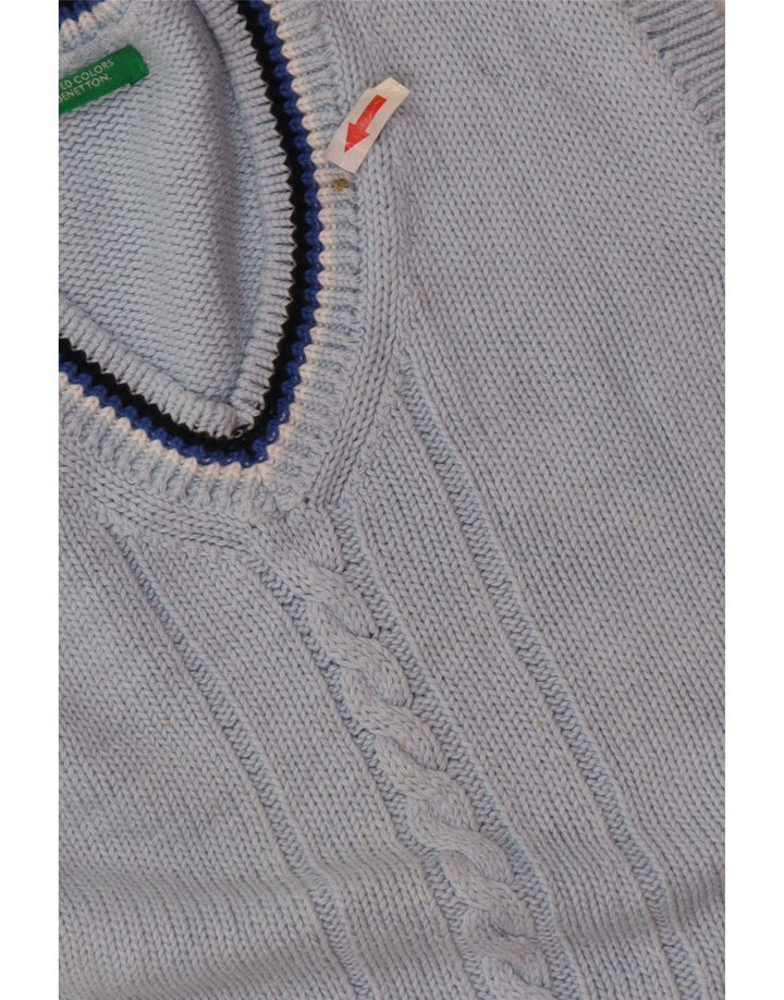 Benetton Tanktop für Jungen, 7–8 Jahre, blau gestreift
