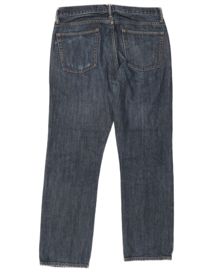 Gap Herren Straight Jeans W31 L30 Marineblaue Baumwolle