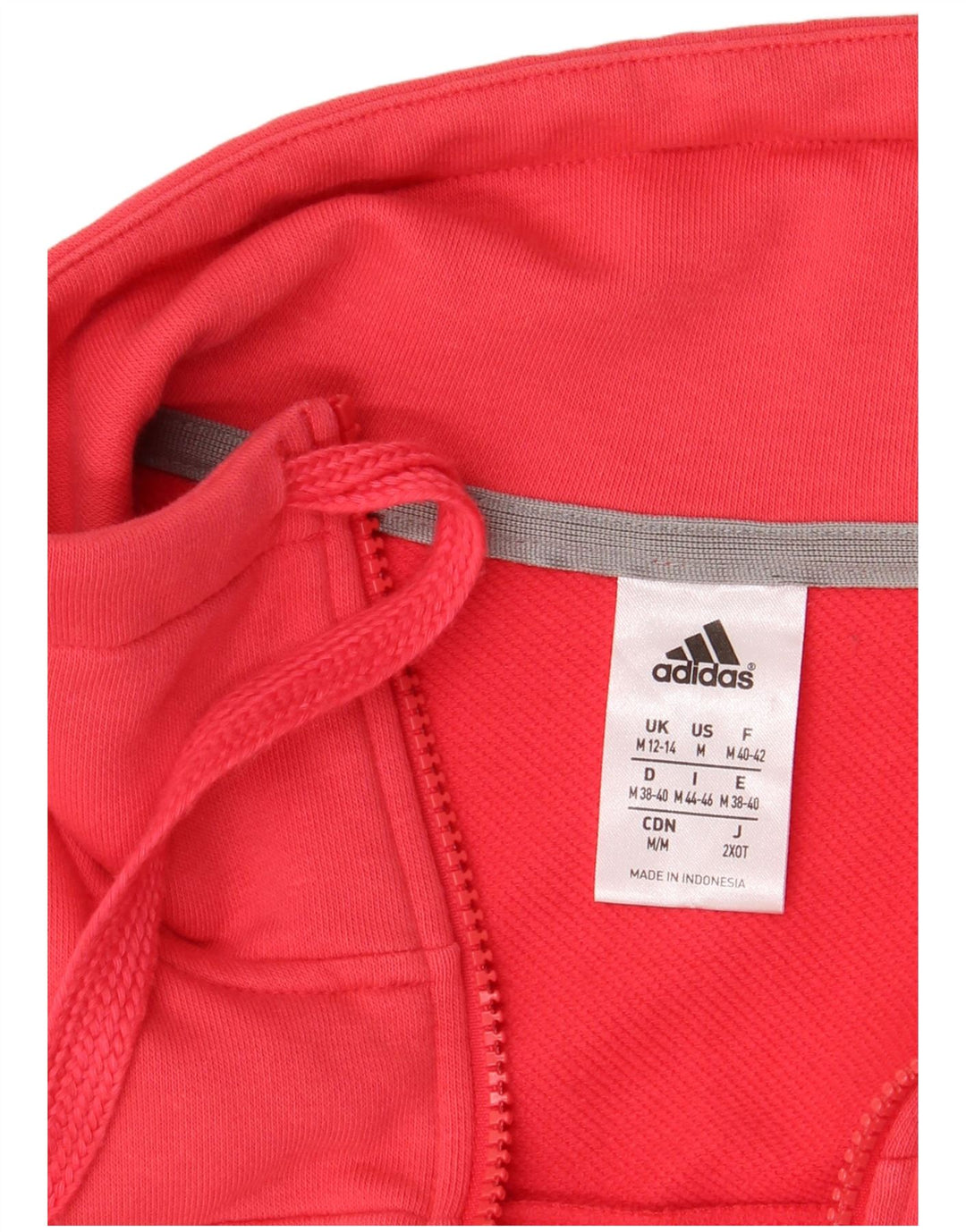 Adidas Damen Climalite Trainingsanzug Top Jacke UK 12/14 Mittelrosa