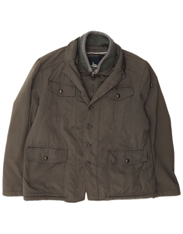 Marina Yachting Herren-Utility-Jacke UK 40 Large Grau Polyester