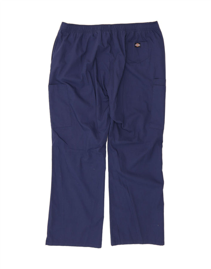 DICKIES Mens Straight Cargo Trousers 2XL W42 L30 Navy Blue Polyester Vintage Dickies and Second-Hand Dickies from Messina Hembry 