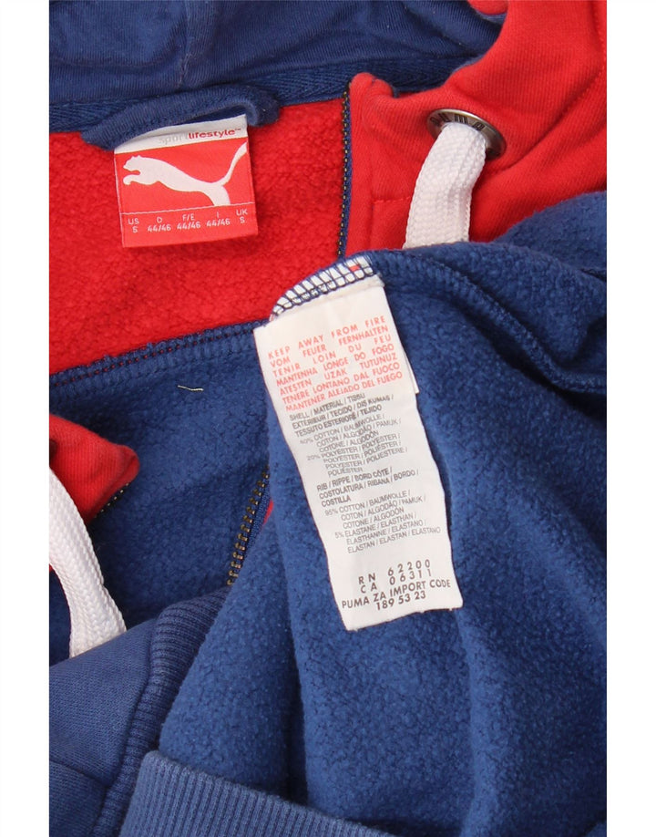 PUMA Herren-Kapuzenpullover mit Reißverschluss, klein, mehrfarbig, Colourblock-Baumwolle