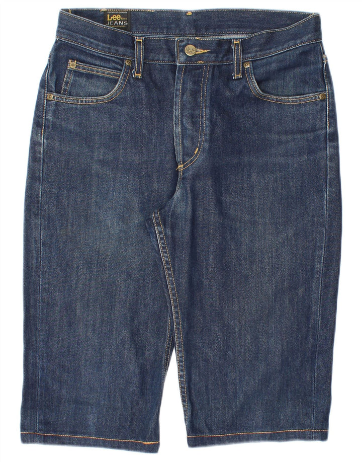 LEE Herren Detroit Denim Shorts W32 Mittelblaue Baumwolle