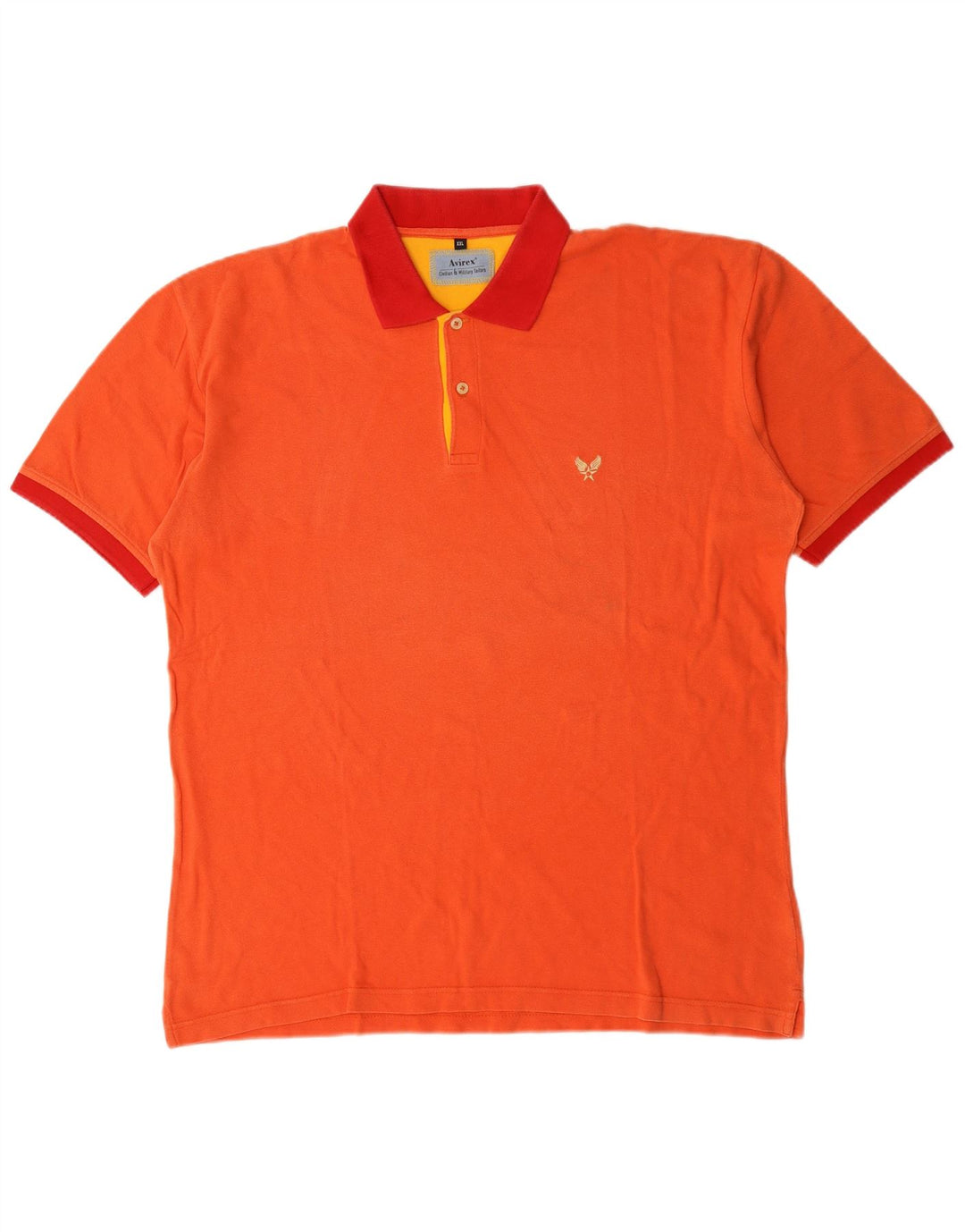 Avirex Herren Poloshirt 2XL Orange Baumwolle