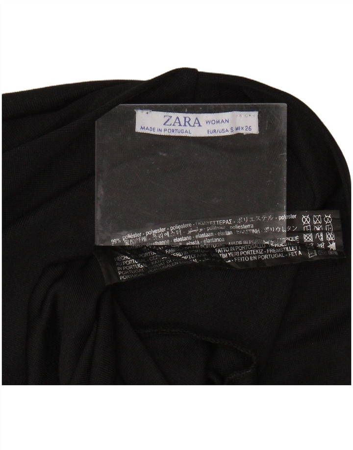 ZARA Damen-Body mit langen Ärmeln, Größe S, Größe S, Schwarz, Polyester