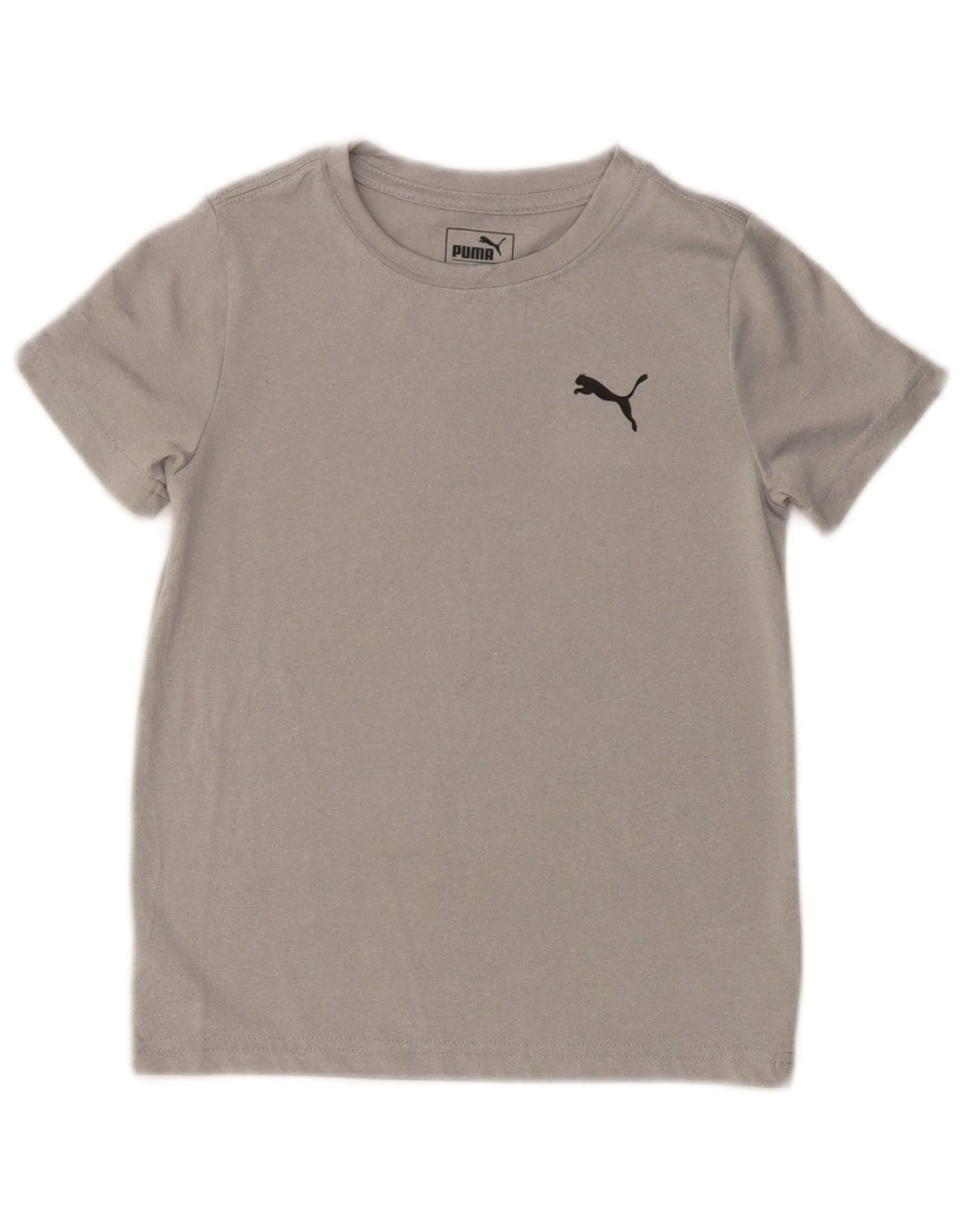 PUMA Jungen T-Shirt Top 5-6 Jahre Graues Polyester