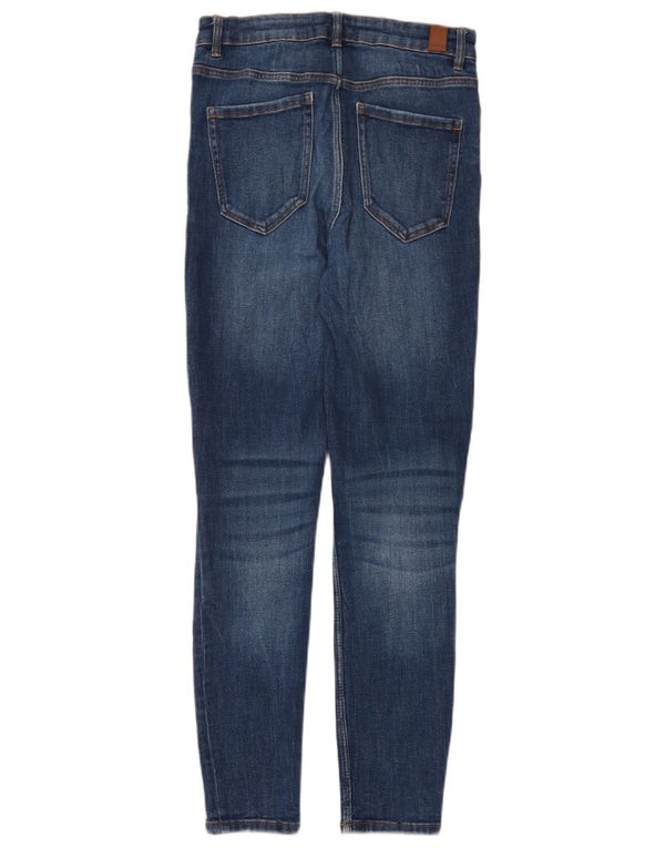 Zara Damen Distressed Skinny Jeans EU 36 XS W26 L28 Blau