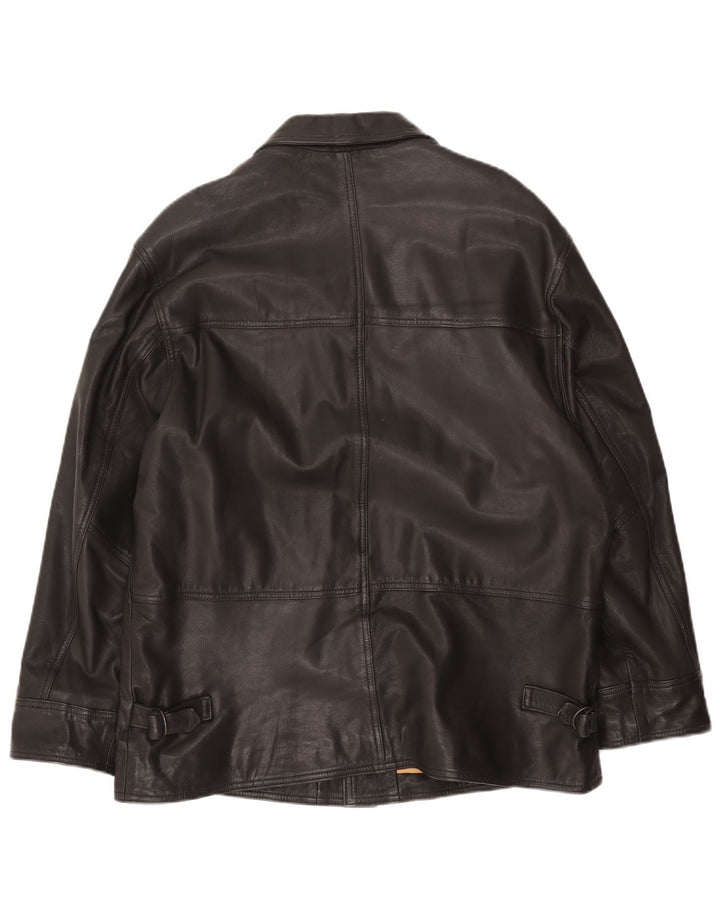 Vintage Herren Lederjacke UK 38 Mittelschwarzes Leder