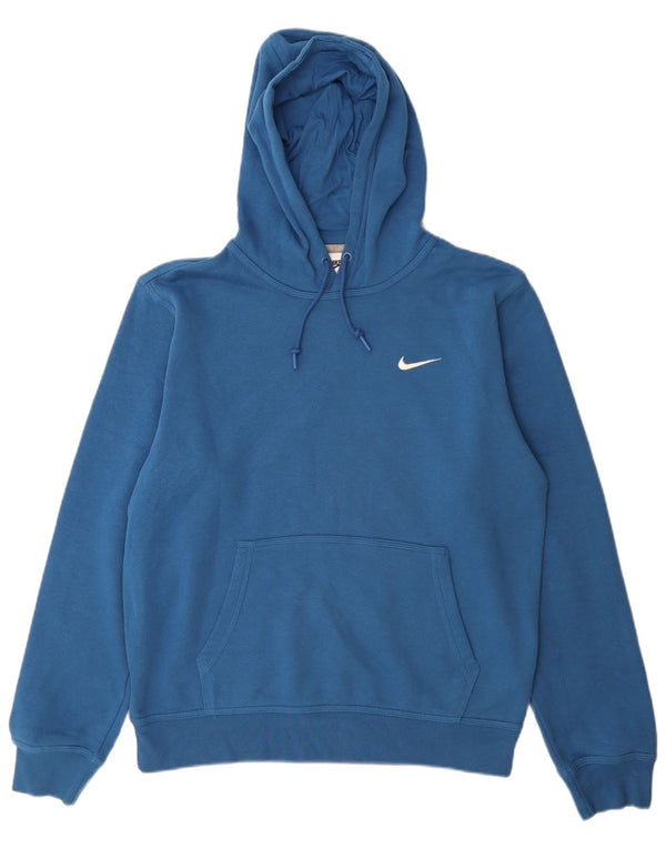 Nike Herren Kapuzenpullover aus mittelblauer Baumwolle
