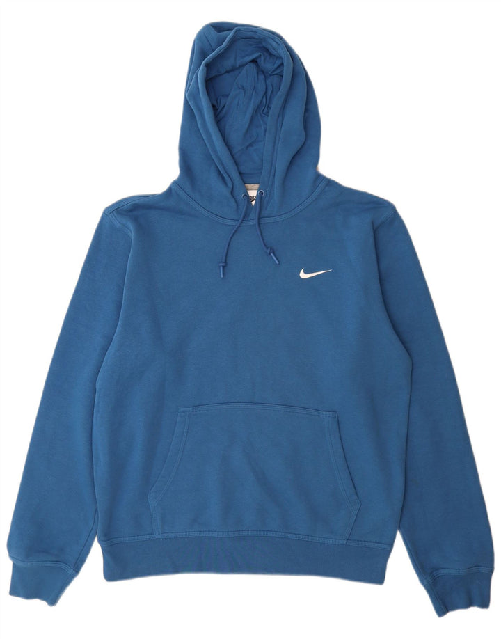 Nike Herren Kapuzenpullover aus mittelblauer Baumwolle