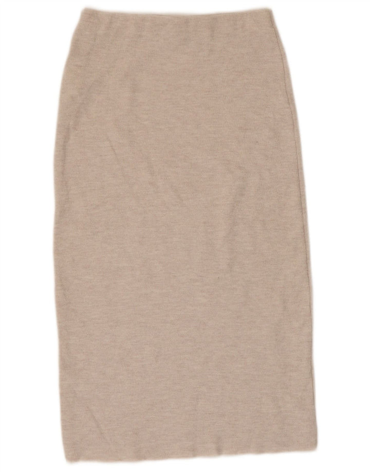 Zara Damen Midirock Small W26 Beige