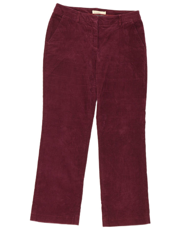Henry Cottons Damen Cordhose IT 44 Medium W32 L30 Burgund