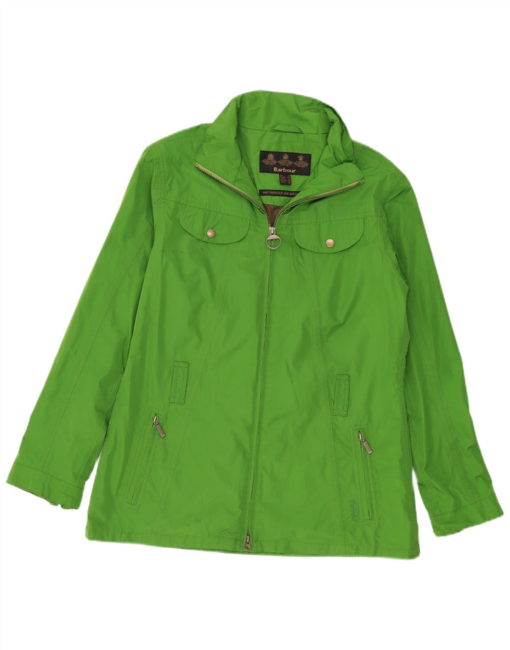 Barbour Damen Regenjacke UK 16 Large Grün Polyester