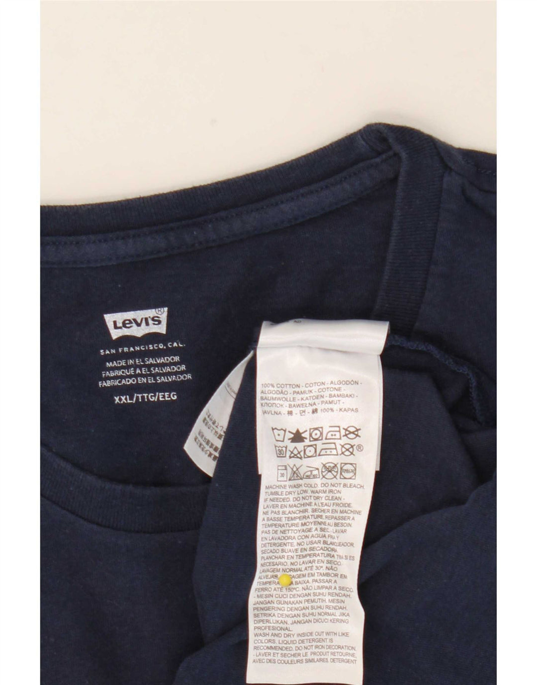 Levi's Herren-T-Shirt mit Grafik, 2XL, Marineblau, Baumwolle