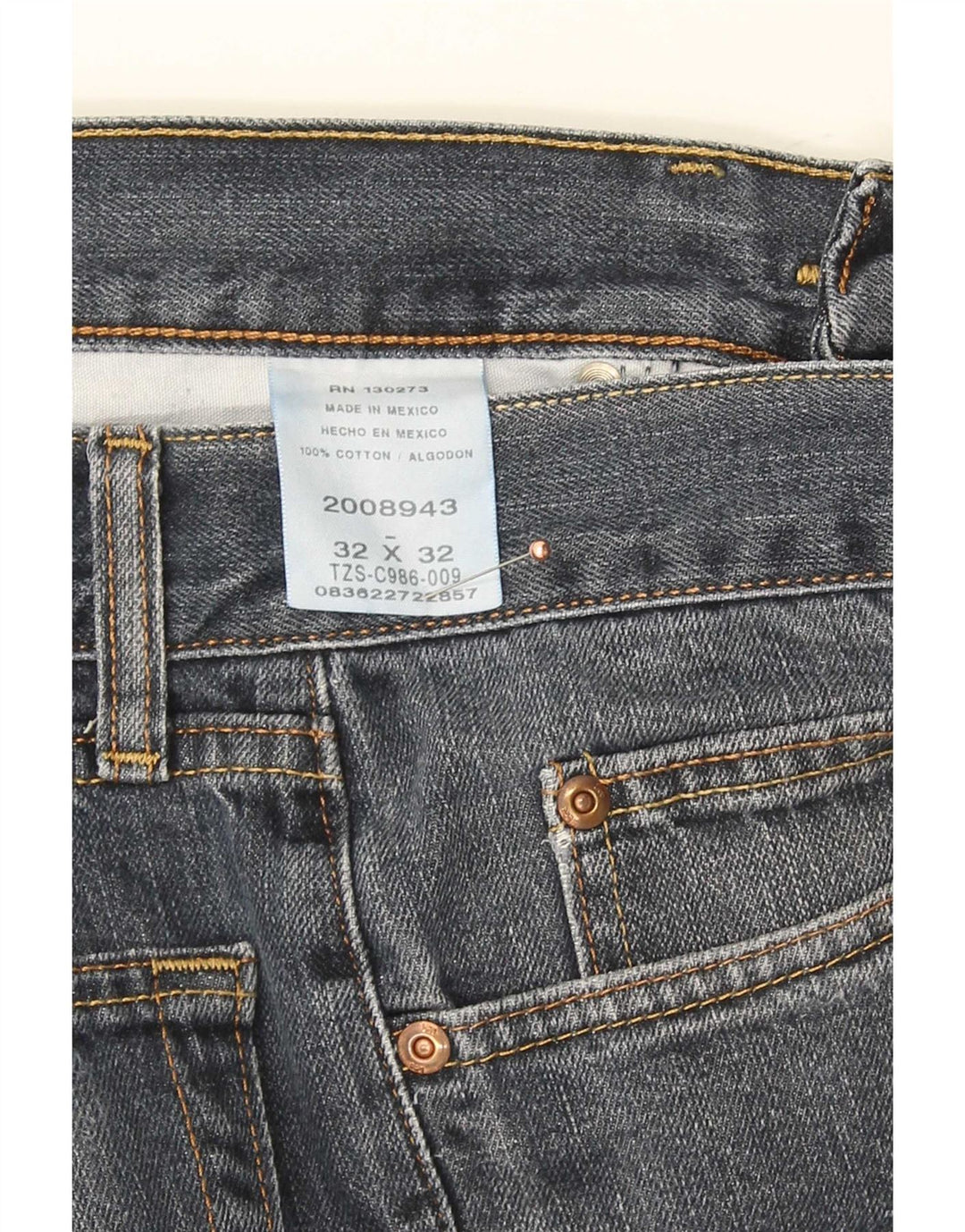 Lee Herren Straight Jeans W32 L32 Blaue Baumwolle