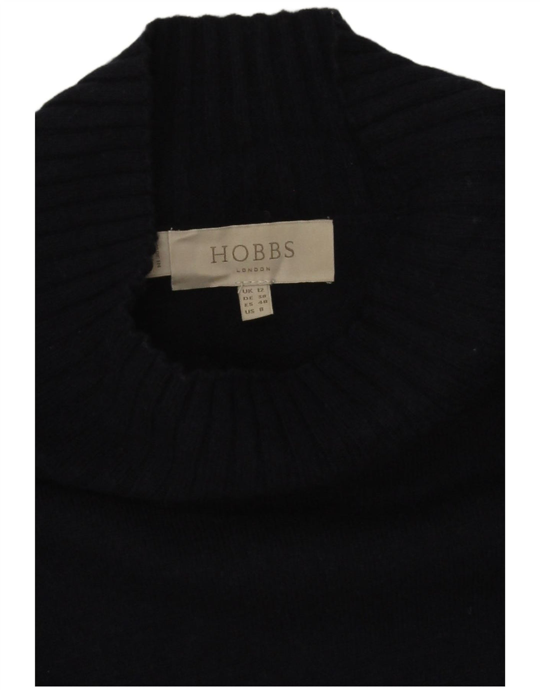 Hobbs Damen-Pulloverkleid, UK 12, mittlere marineblaue Wolle
