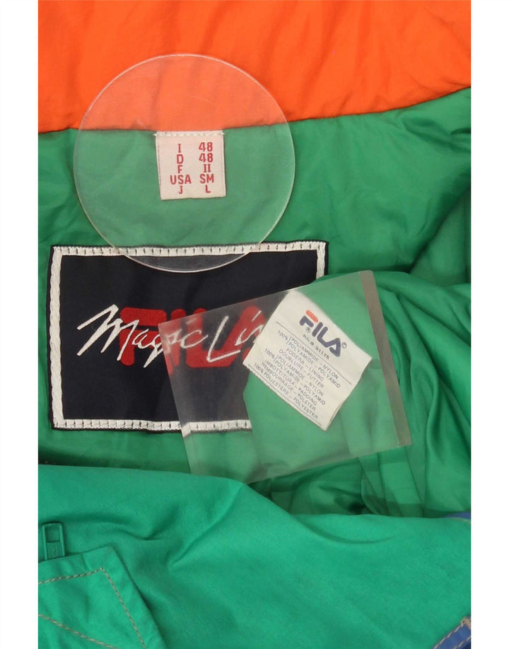 Fila Herren Magic Line Skioverall IT 48 Mittelblaues Colourblock-Polyamid