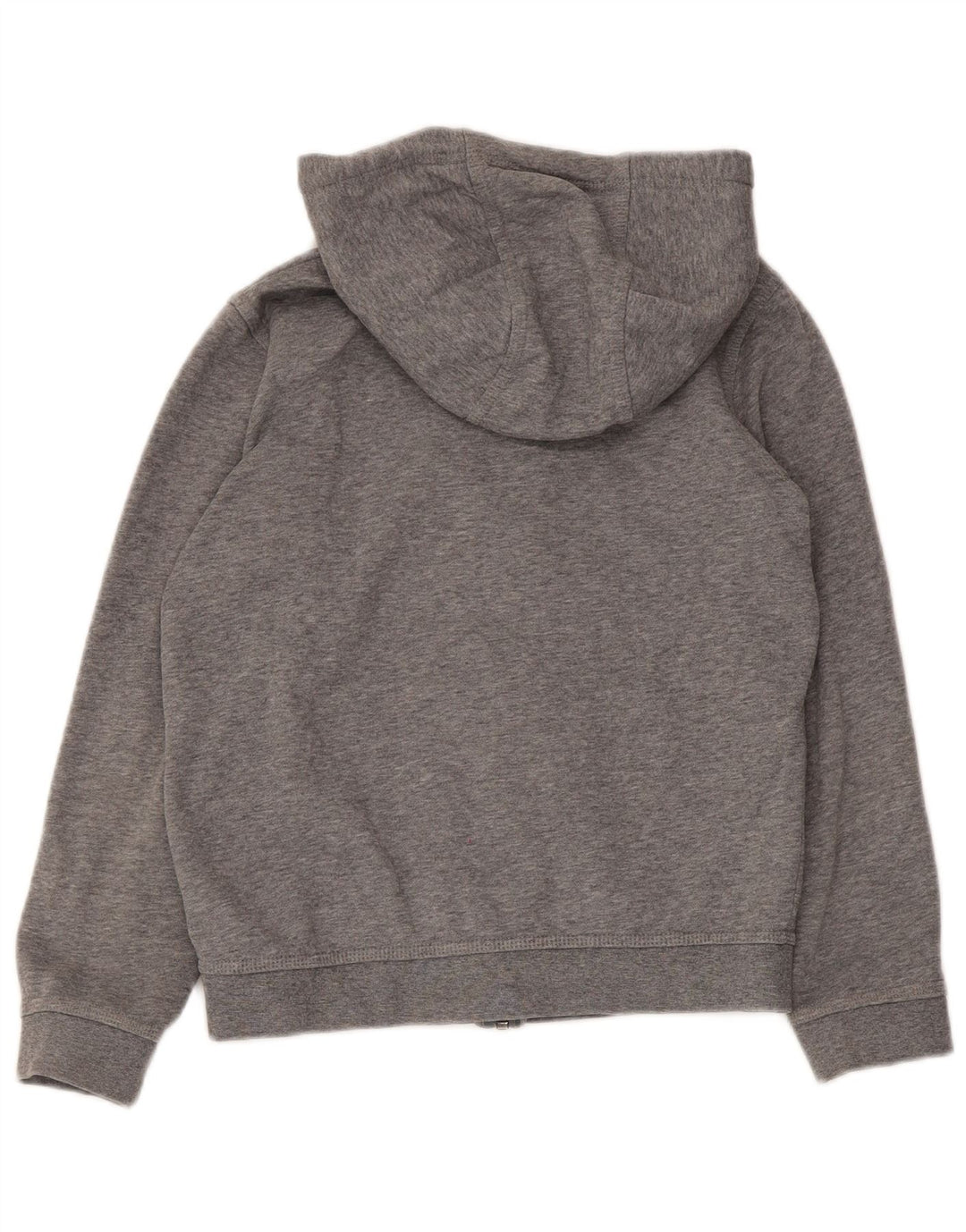 Nike Jungen-Kapuzenpullover mit Reißverschluss, 10–11 Jahre, graue Baumwolle
