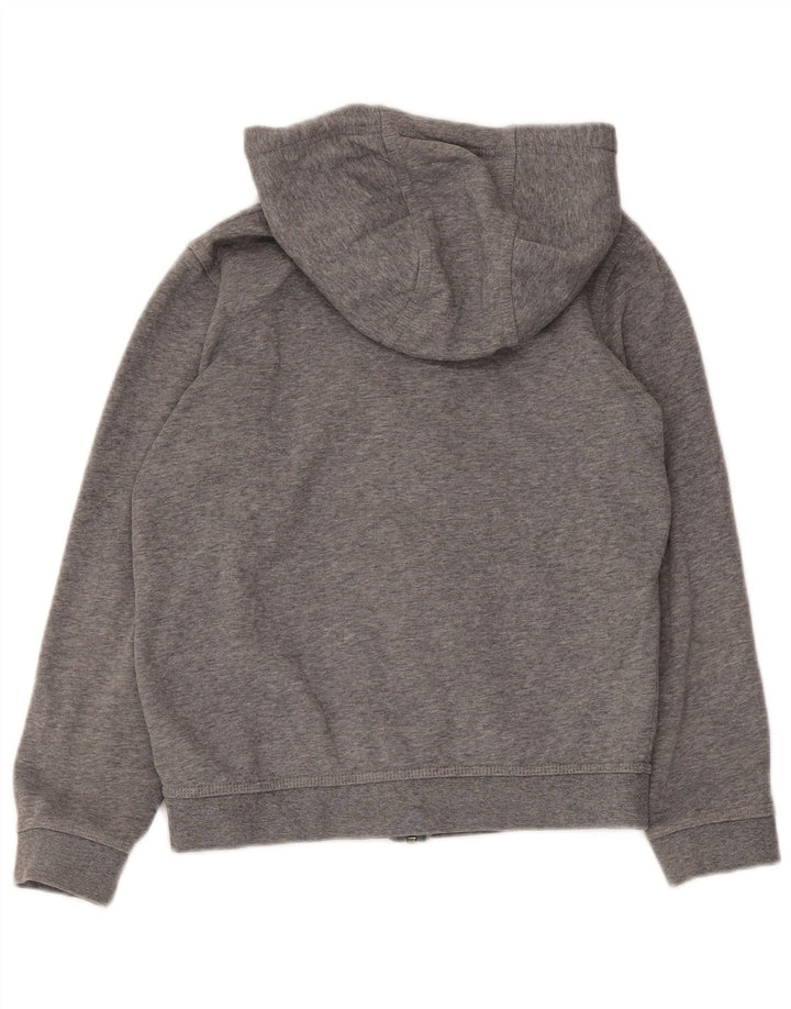 Nike Jungen-Kapuzenpullover mit Reißverschluss, 10–11 Jahre, graue Baumwolle