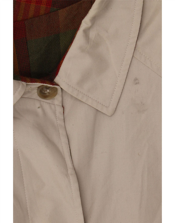 Vintage Damen Mantel UK 14 Mittelgrau