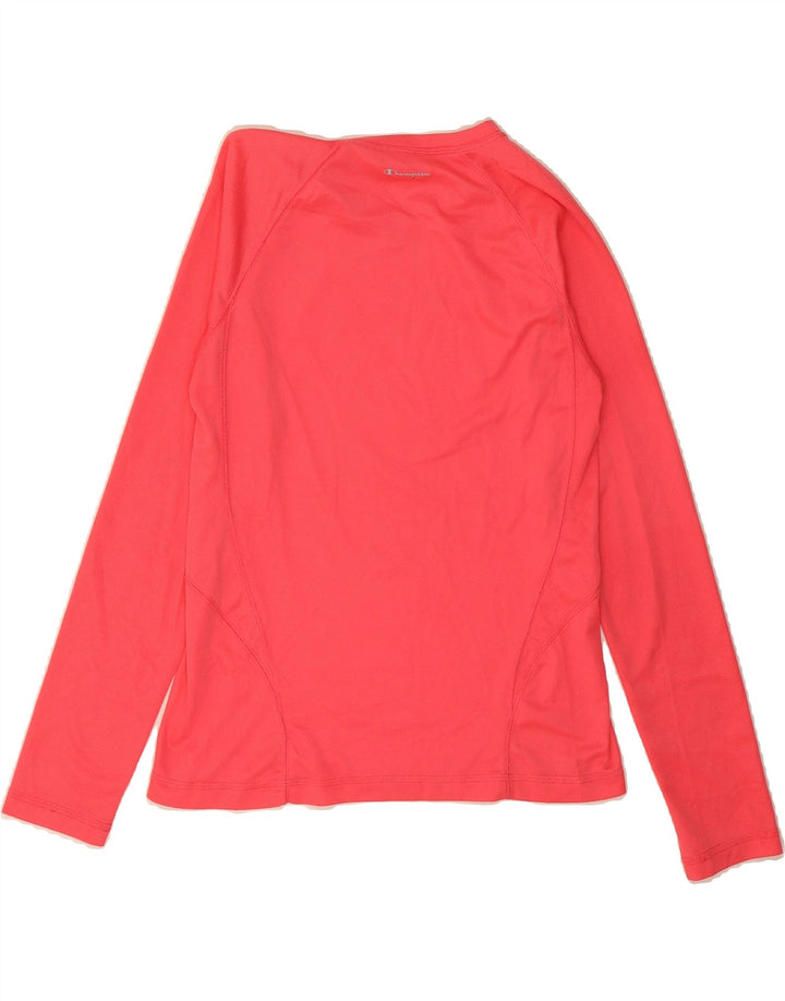CHAMPION Womens Top Long Sleeve UK 10 Small Pink Vintage Champion and Second-Hand Champion from Messina Hembry 