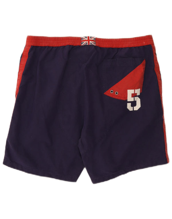 Polo Ralph Lauren Herren-Badeshorts mit Grafik, groß, Marineblau, Farbblock