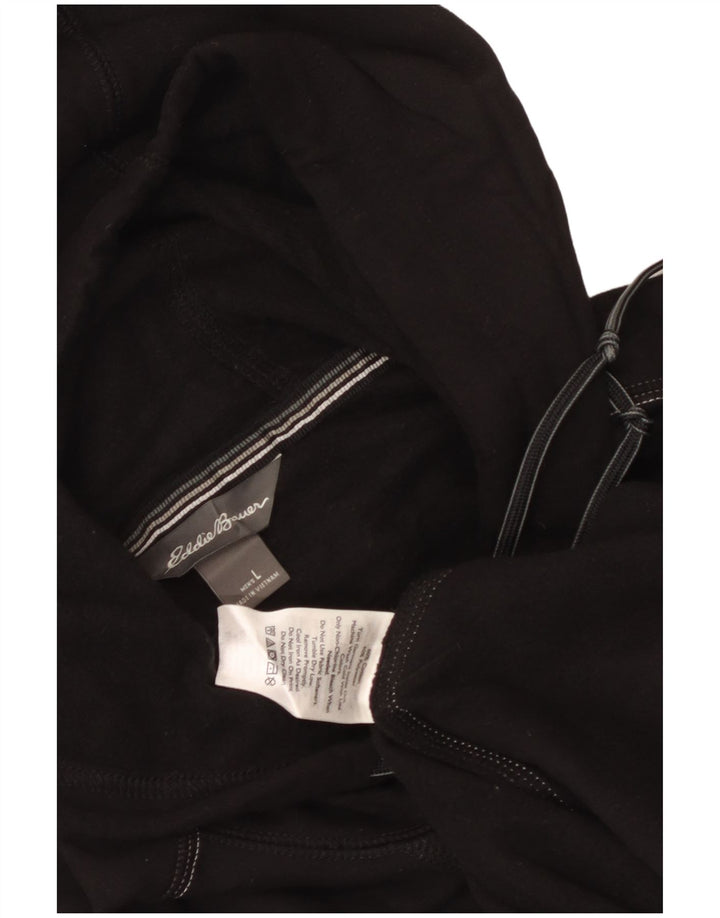 Eddie Bauer Herren Kapuzenpullover, groß, schwarze Baumwolle
