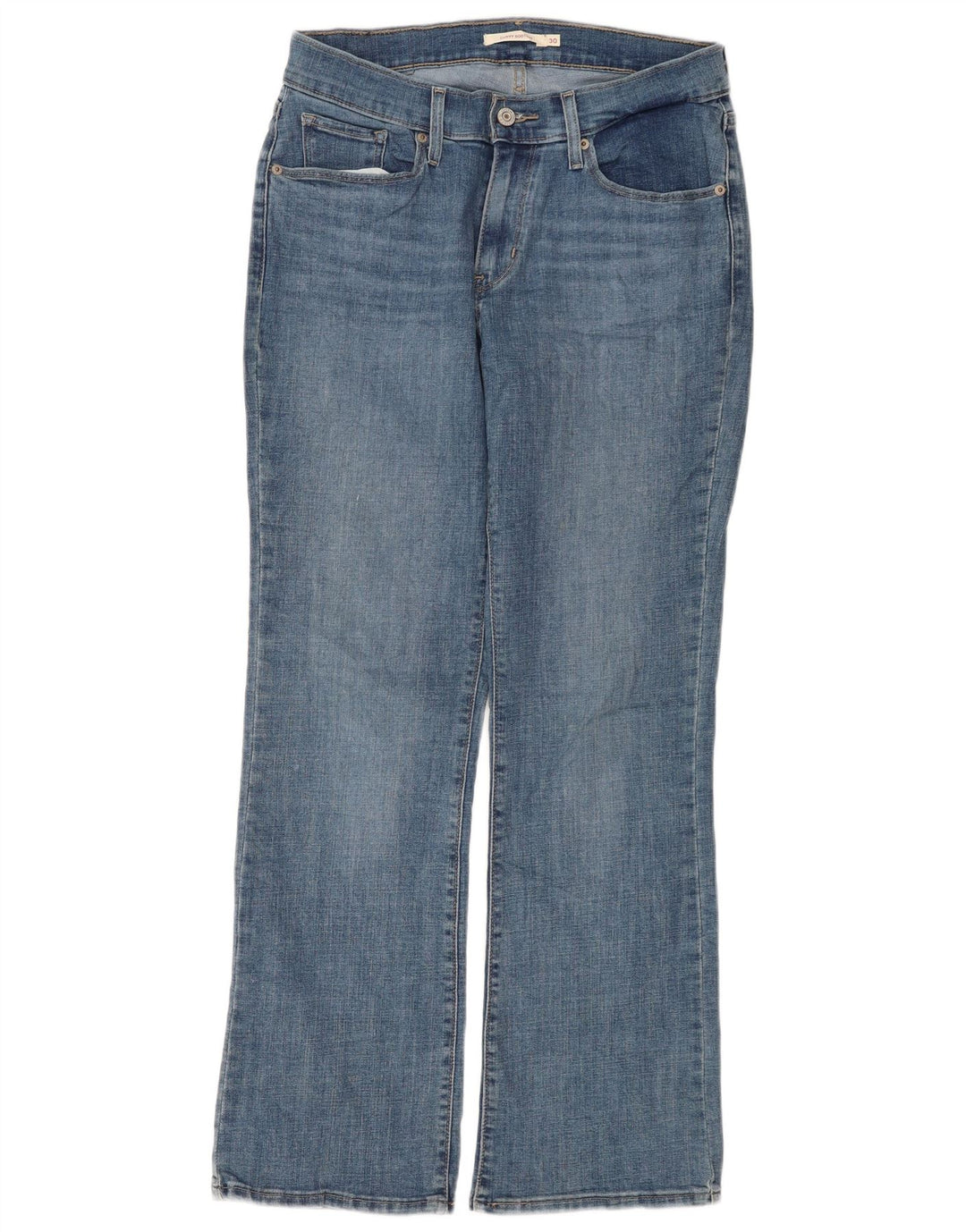 Levi's Damen Curvy Bootcut Jeans W30 L30 Blaue Baumwolle