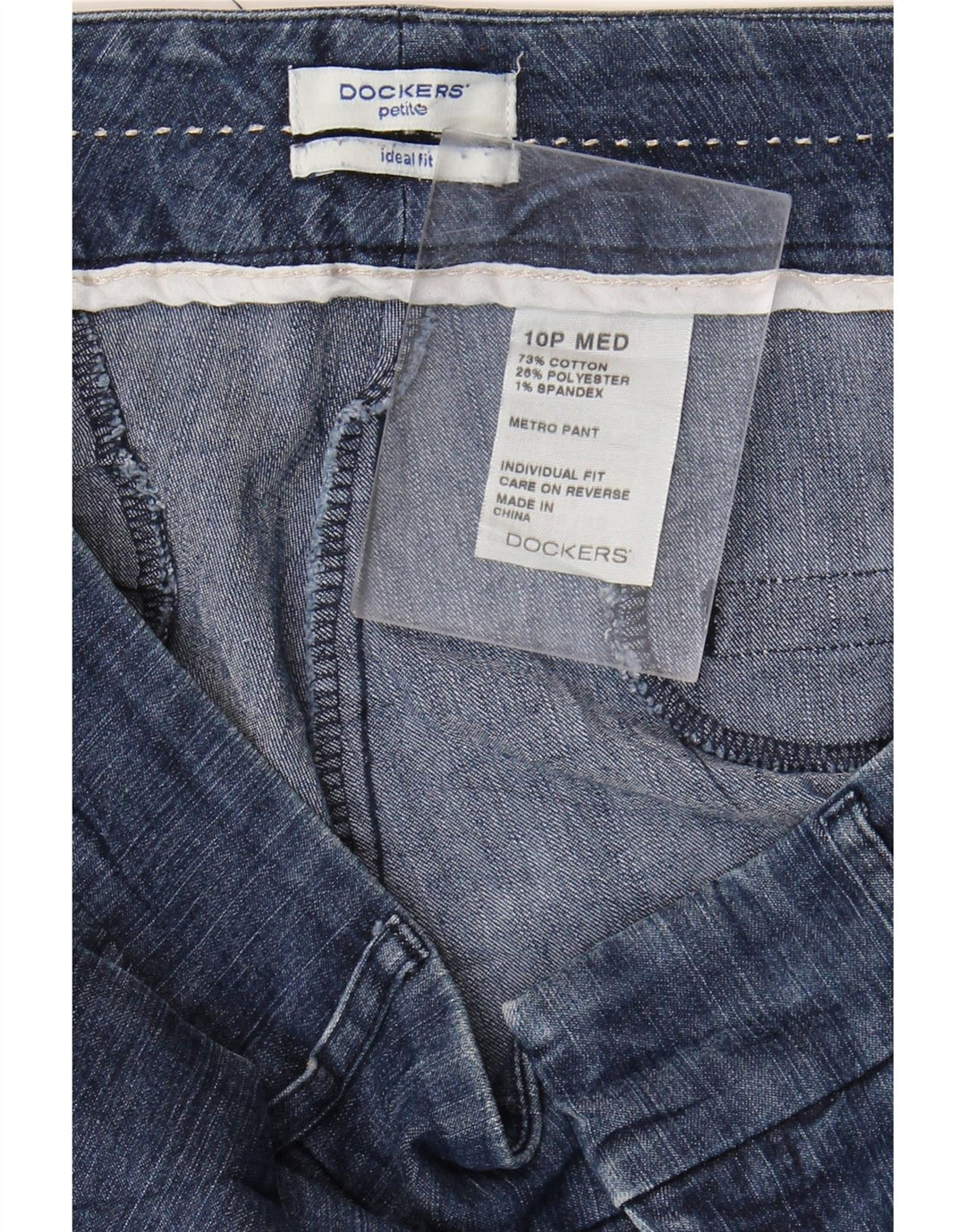 DOCKERS Womens Petite Bootcut Jeans US 10 Large W32 L28 Blue Cotton Vintage Dockers and Second-Hand Dockers from Messina Hembry 