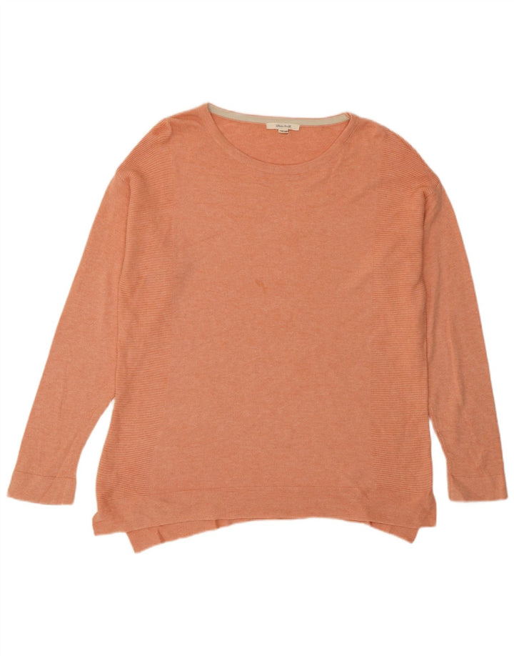 White Stuff Damen-Pullover, übergroß, Rundhalsausschnitt, Gr. 10, Größe S, Rosa