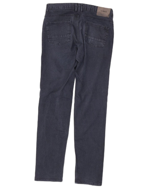 Carrera Herren 707 Slim Freizeithose W32 L33 Marineblau gepunktete Baumwolle