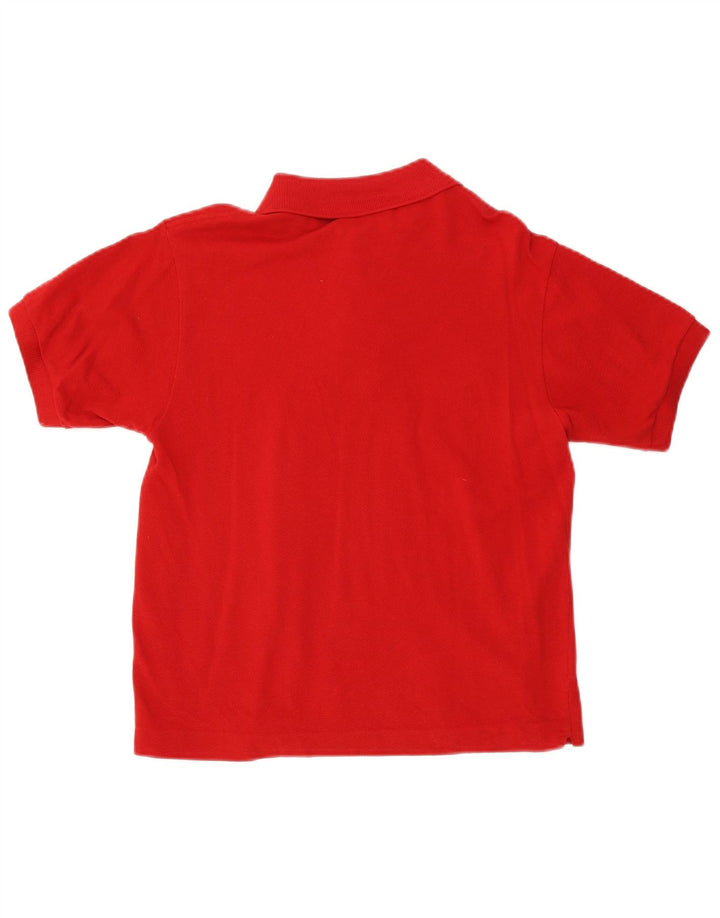 Lacoste Herren-Poloshirt, Größe 3, klein, rote Baumwolle