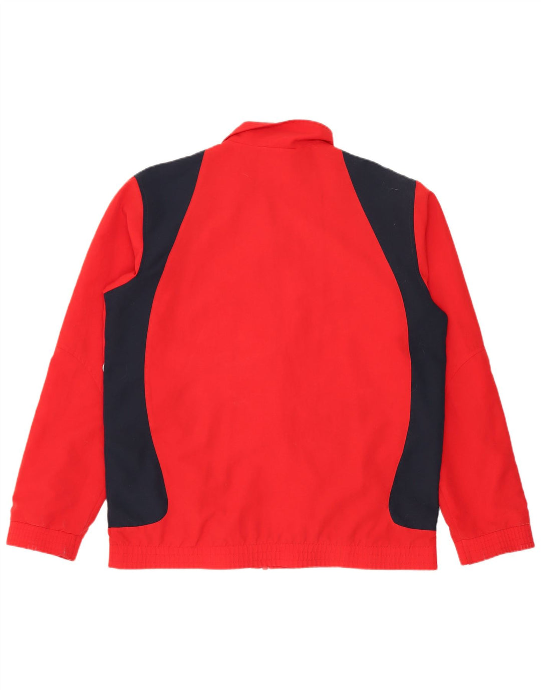 Adidas Jungen-Trainingsanzug-Top-Jacke, 15–16 Jahre, rotes Farbblock-Polyester