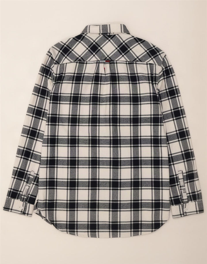 Tommy Hilfiger Herren-Flanellhemd mit normaler Passform, groß, marineblau, kariert, Baumwolle