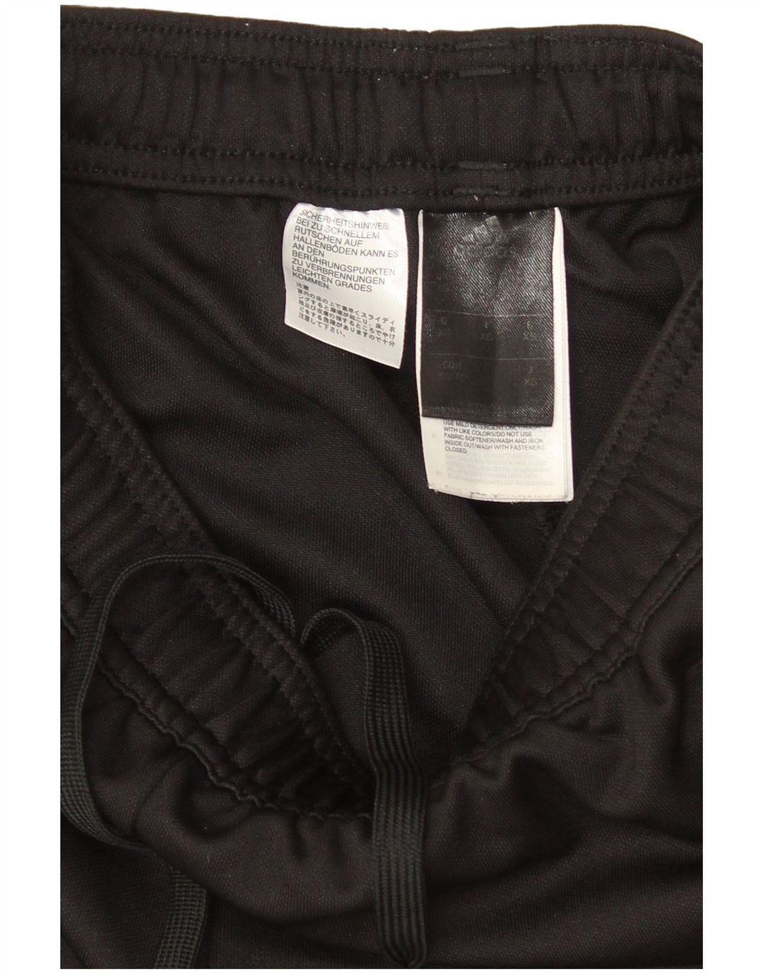 Adidas Damen Trainingshose UK 6 XS Schwarz Polyester
