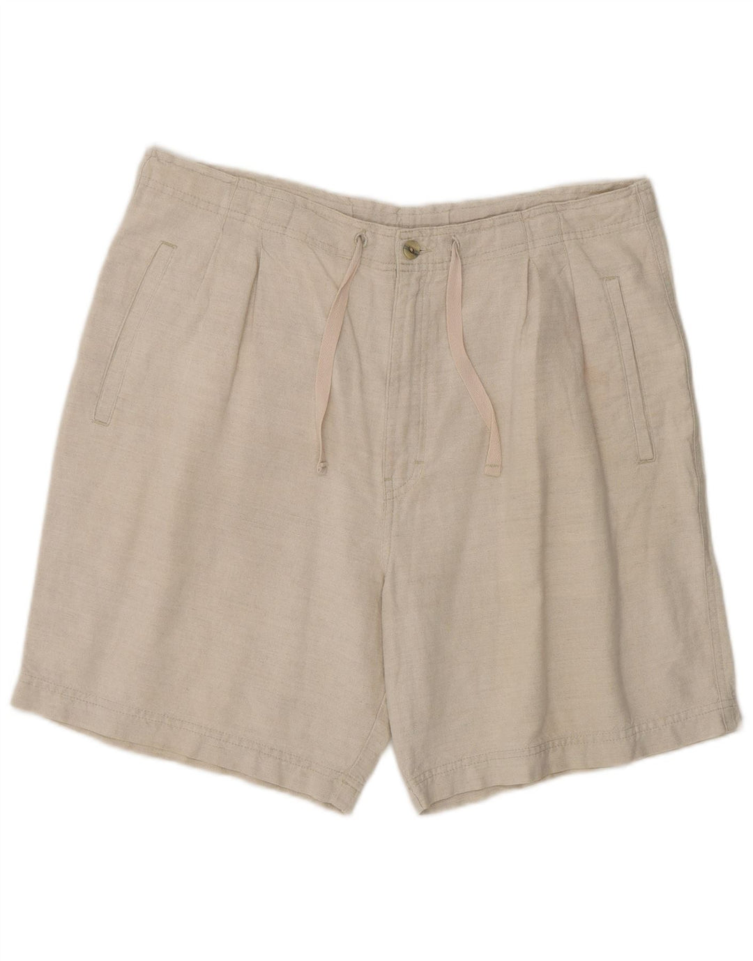 Marks & Spencer Damen Pegged Chino Shorts Medium W34 Beige Leinen